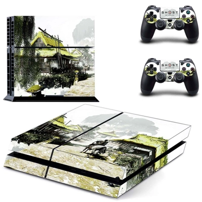 Soul of Tsushima skin sticker for playstation 4 console and two controllers