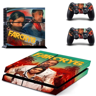 Far Cry 6 skin sticker for playstation 4 console and two c.. Far Cry 6 skin sticker for playstation 4 console and two c..