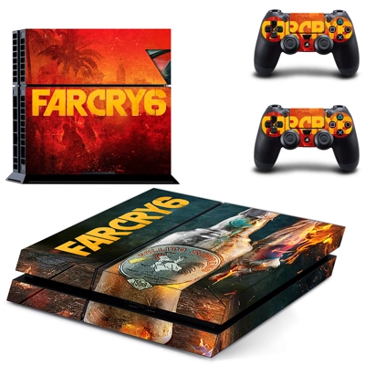 Far Cry 6 skin sticker for playstation 4 console and two c.. Far Cry 6 skin sticker for playstation 4 console and two c..