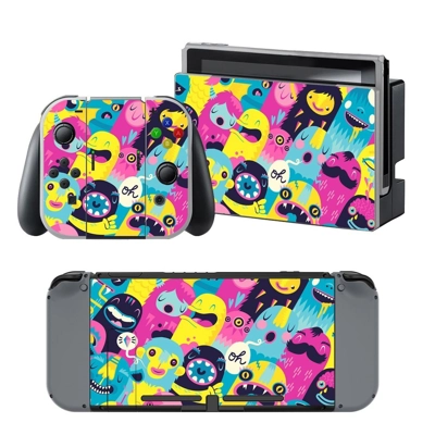 Painted Cartoon decal skin for Nintendo Switch Console and.. Painted Cartoon decal skin for Nintendo Switch Console and..