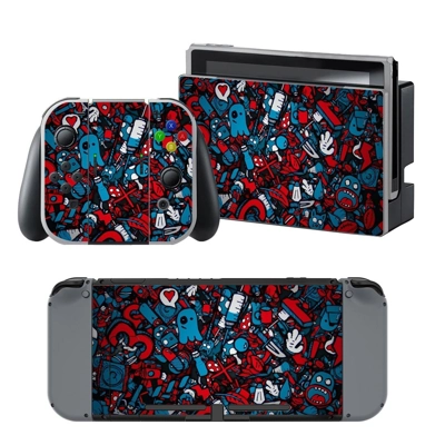 Cartoon Equipment decal skin for Nintendo Switch Console a.. Cartoon Equipment decal skin for Nintendo Switch Console a..