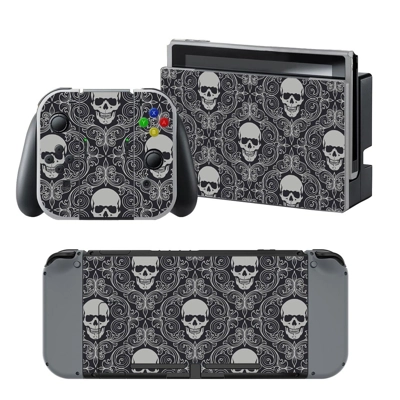 Colorless Skulls decal skin for Nintendo Switch Console and Controllers