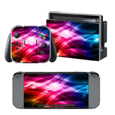 Red Clear wave decal skin for Nintendo Switch Console and .. Red Clear wave decal skin for Nintendo Switch Console and ..