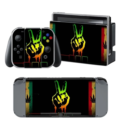 Victory Hand Emoji decal skin for Nintendo Switch Console and Controllers
