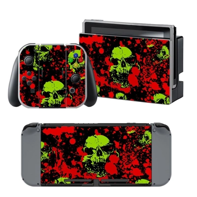 Bloody Skulls decal skin for Nintendo Switch Console and C.. Bloody Skulls decal skin for Nintendo Switch Console and C..