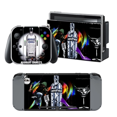 Absolut Vodka decal skin for Nintendo Switch Console and C.. Absolut Vodka decal skin for Nintendo Switch Console and C..