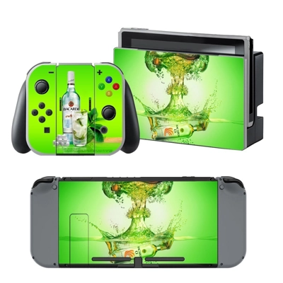 Bacardi decal skin for Nintendo Switch Console and Control.. Bacardi decal skin for Nintendo Switch Console and Control..