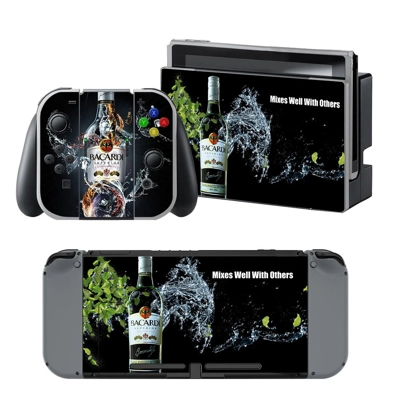 Bacardi decal skin for Nintendo Switch Console and Control.. Bacardi decal skin for Nintendo Switch Console and Control..