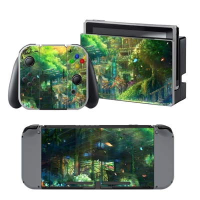 Forest Village decal skin for Nintendo Switch Console and .. Forest Village decal skin for Nintendo Switch Console and ..