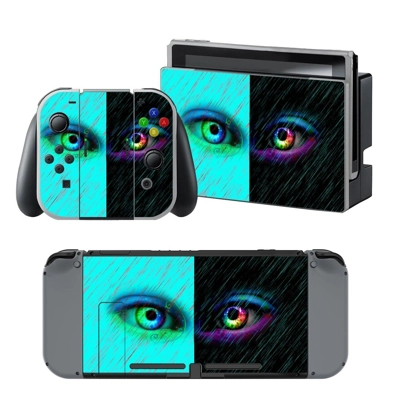 Colorful Eyes decal skin for Nintendo Switch Console and C.. Colorful Eyes decal skin for Nintendo Switch Console and C..