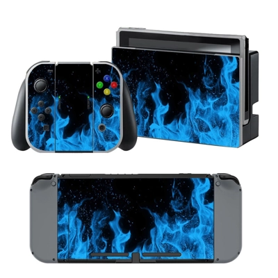 Blue fire flame decal skin for Nintendo Switch Console and.. Blue fire flame decal skin for Nintendo Switch Console and..