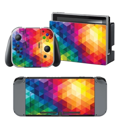 Geomatric Colored Traingle decal skin for Nintendo Switch .. Geomatric Colored Traingle decal skin for Nintendo Switch ..
