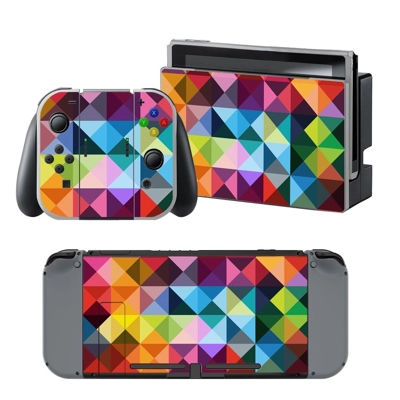 Geomatric Colored Traingle decal skin for Nintendo Switch .. Geomatric Colored Traingle decal skin for Nintendo Switch ..