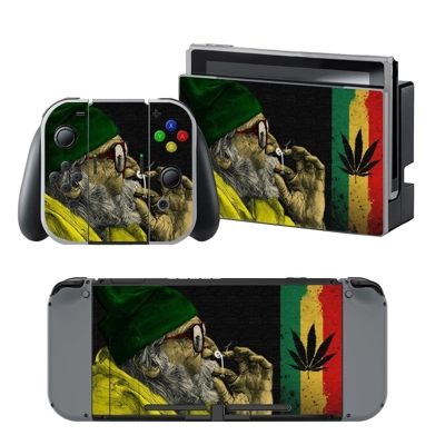 Cannabis Leaf decal skin for Nintendo Switch Console and C.. Cannabis Leaf decal skin for Nintendo Switch Console and C..