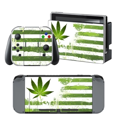 Cannabis Leaf decal skin for Nintendo Switch Console and C.. Cannabis Leaf decal skin for Nintendo Switch Console and C..