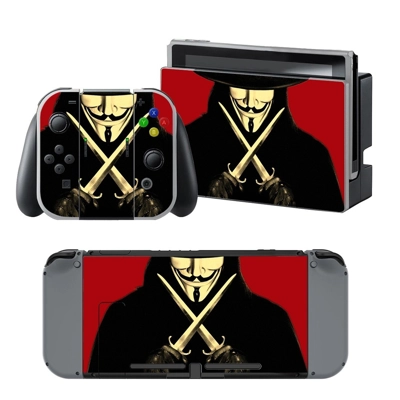 V for Vendetta decal skin for Nintendo Switch Console and .. V for Vendetta decal skin for Nintendo Switch Console and ..