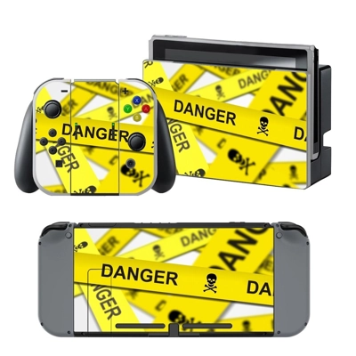 Danger Sign decal skin for Nintendo Switch Console and Con.. Danger Sign decal skin for Nintendo Switch Console and Con..