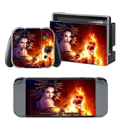Deadly geisha decal skin for Nintendo Switch Console and C.. Deadly geisha decal skin for Nintendo Switch Console and C..