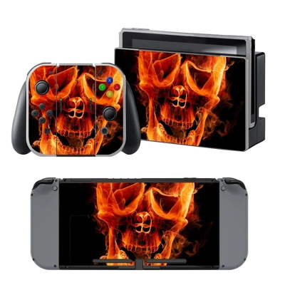 Fire Skull decal skin for Nintendo Switch Console and Cont.. Fire Skull decal skin for Nintendo Switch Console and Cont..