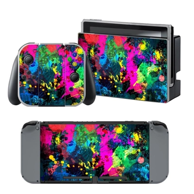 Color Blast decal skin for Nintendo Switch Console and Controllers