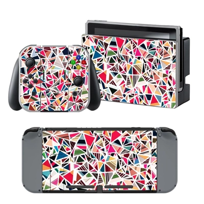 Geomatric Colored Traingle decal skin for Nintendo Switch .. Geomatric Colored Traingle decal skin for Nintendo Switch ..