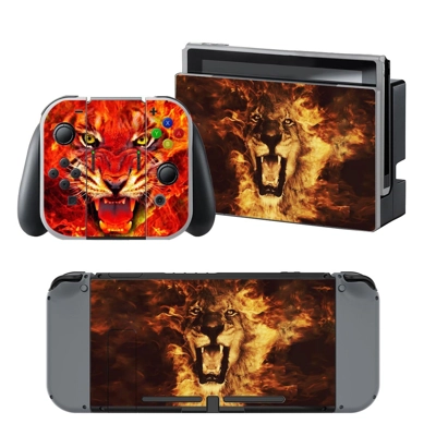 Fire Tiger decal skin for Nintendo Switch Console and Cont.. Fire Tiger decal skin for Nintendo Switch Console and Cont..