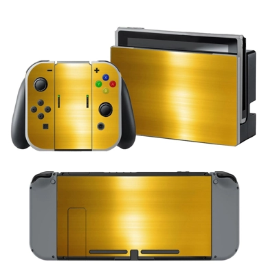 Golden Color Floor decal skin for Nintendo Switch Console .. Golden Color Floor decal skin for Nintendo Switch Console ..