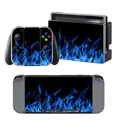 Blue Fire decal skin for Nintendo Switch Console and Contr.. Blue Fire decal skin for Nintendo Switch Console and Contr..