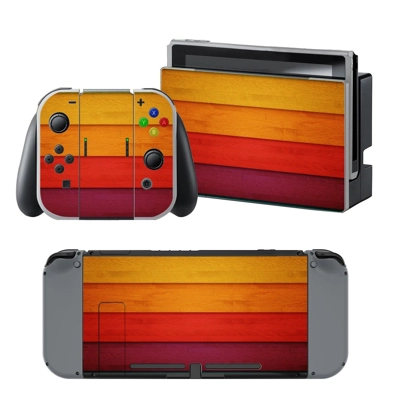 Wooden Color Board decal skin for Nintendo Switch Console .. Wooden Color Board decal skin for Nintendo Switch Console ..