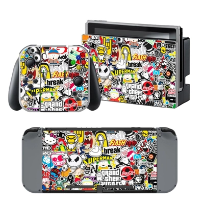 Various Card decal skin for Nintendo Switch Console and Co.. Various Card decal skin for Nintendo Switch Console and Co..