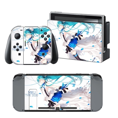 Hatsune Miku decal skin for Nintendo Switch Console and Co.. Hatsune Miku decal skin for Nintendo Switch Console and Co..