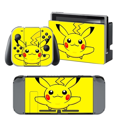 Pikachu decal skin for Nintendo Switch Console and Control.. Pikachu decal skin for Nintendo Switch Console and Control..