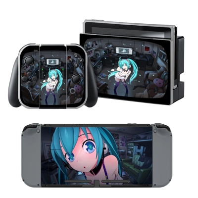 Hatsune Miku decal skin for Nintendo Switch Console and Co.. Hatsune Miku decal skin for Nintendo Switch Console and Co..