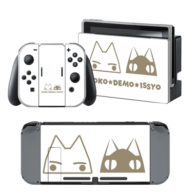 Doko Demo issyo anime decal skin for Nintendo Switch Console and Controllers
