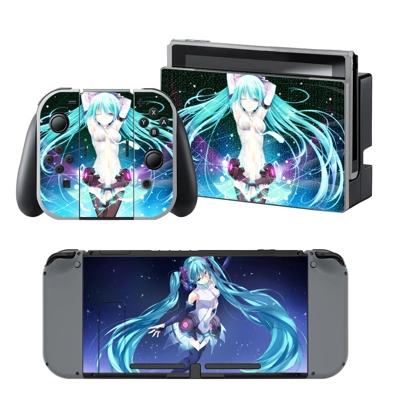 Hatsune Miku decal skin for Nintendo Switch Console and Controllers