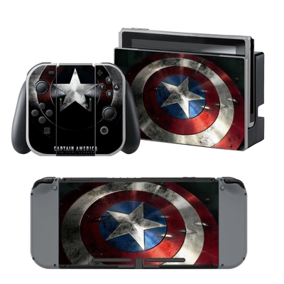 Captain America decal skin for Nintendo Switch Console and.. Captain America decal skin for Nintendo Switch Console and..
