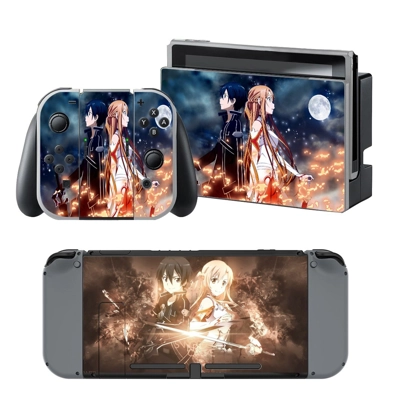 Sword Art decal skin for Nintendo Switch Console and Controllers