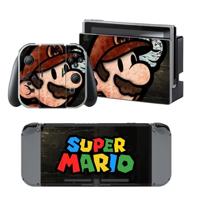 Super Mario decal skin for Nintendo Switch Console and Con.. Super Mario decal skin for Nintendo Switch Console and Con..