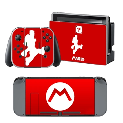 Super Mario decal skin for Nintendo Switch Console and Con.. Super Mario decal skin for Nintendo Switch Console and Con..