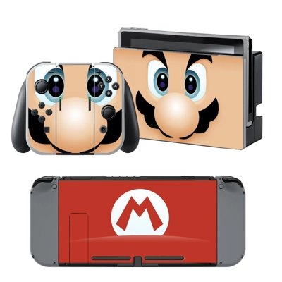 Super Mario decal skin for Nintendo Switch Console and Con.. Super Mario decal skin for Nintendo Switch Console and Con..