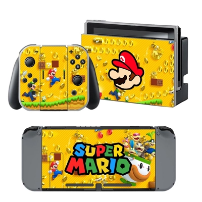 Super Mario decal skin for Nintendo Switch Console and Con.. Super Mario decal skin for Nintendo Switch Console and Con..