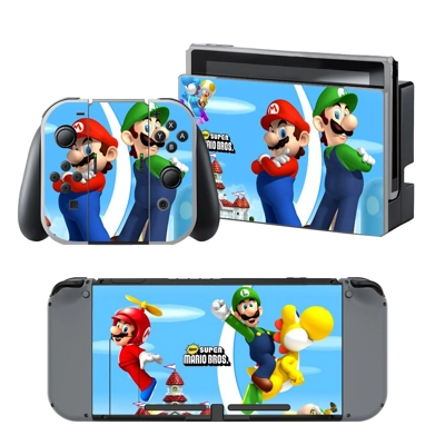 Super Mario decal skin for Nintendo Switch Console and Con.. Super Mario decal skin for Nintendo Switch Console and Con..