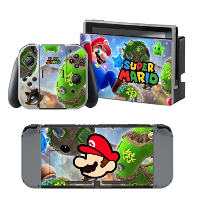 Super Mario decal skin for Nintendo Switch Console and Con.. Super Mario decal skin for Nintendo Switch Console and Con..
