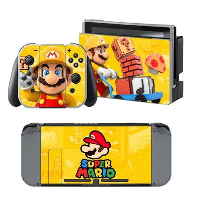 Super Mario decal skin for Nintendo Switch Console and Con.. Super Mario decal skin for Nintendo Switch Console and Con..