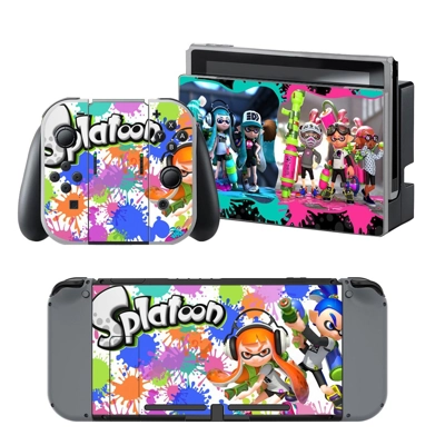 Splatoon decal skin for Nintendo Switch Console and Contro.. Splatoon decal skin for Nintendo Switch Console and Contro..