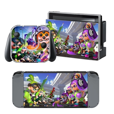 Splatoon decal skin for Nintendo Switch Console and Contro.. Splatoon decal skin for Nintendo Switch Console and Contro..