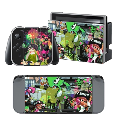 Splatoon decal skin for Nintendo Switch Console and Contro.. Splatoon decal skin for Nintendo Switch Console and Contro..