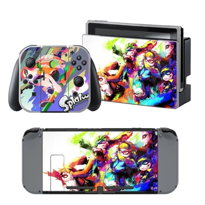 Splatoon decal skin for Nintendo Switch Console and Contro.. Splatoon decal skin for Nintendo Switch Console and Contro..