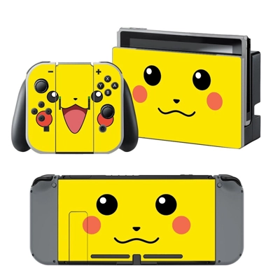 Pokemon Pikachu decal skin for Nintendo Switch Console and.. Pokemon Pikachu decal skin for Nintendo Switch Console and..