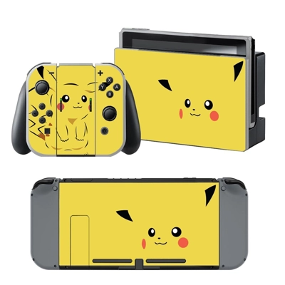 Pokemon Pikachu decal skin for Nintendo Switch Console and.. Pokemon Pikachu decal skin for Nintendo Switch Console and..
